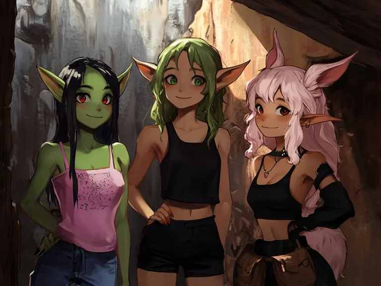 Sarah, Lily, and Honey sleepover.  Avatar