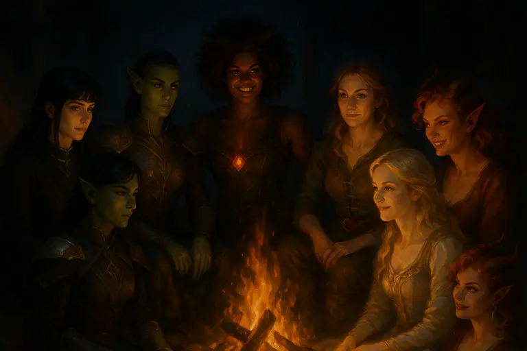 Campfire Fun in BaldurGates Avatar