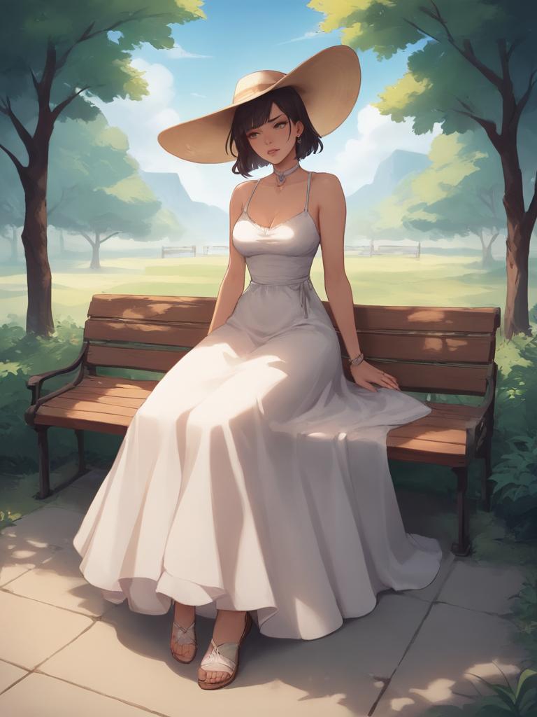 The lady on the bench Avatar