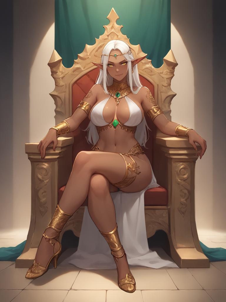 Lilly The Bratty Dark Elf Princess Avatar